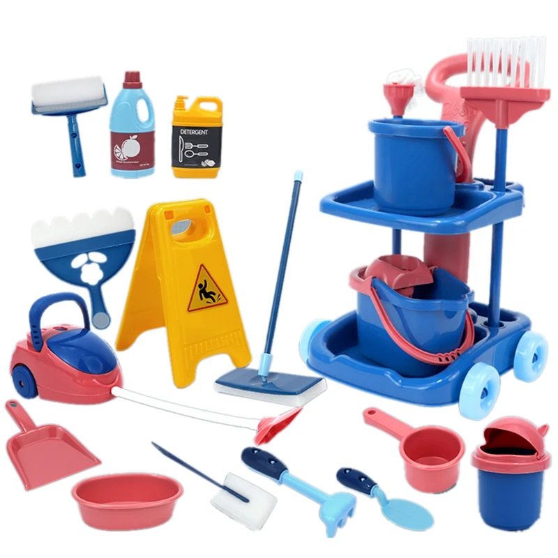 

Kids Pretend Play Cleaning Mini Set Toy Cleaning Set Toy Simulation Kitchen Toddler Cleaning Tool Set Educational Toys