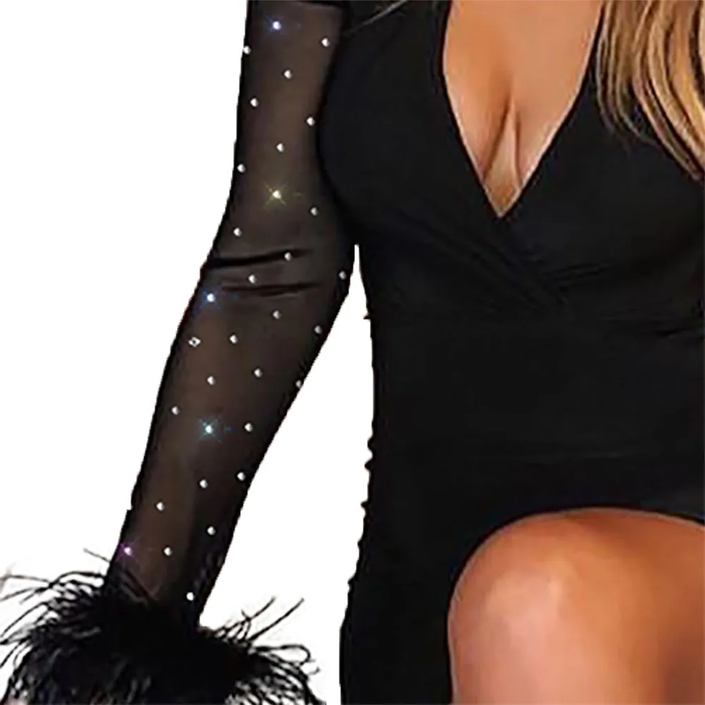 Новинка хит облегающее платье бандаж для вечеринки клуба мини женщин с длинным