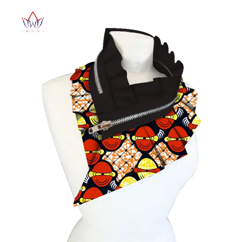 Тканевые африканские ожерелья BRW 2020 для женщин шаль чокеры с принтом анкарский
