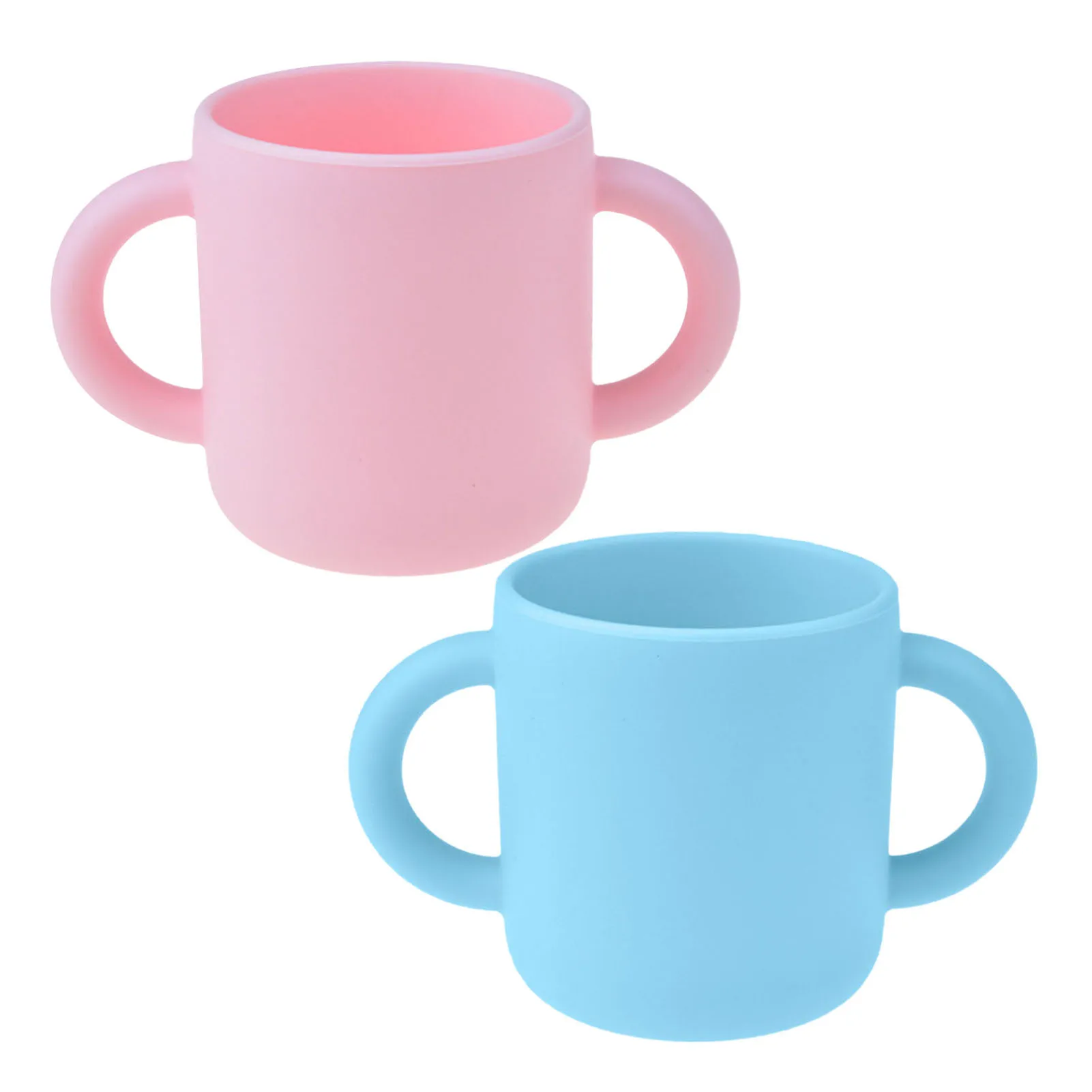 

140ML Silicone Water Cup With 2 Handles Anti-scald Drinking Outdoor Coffee Food-grade Silicone Material Anti-fall And Anti-scald