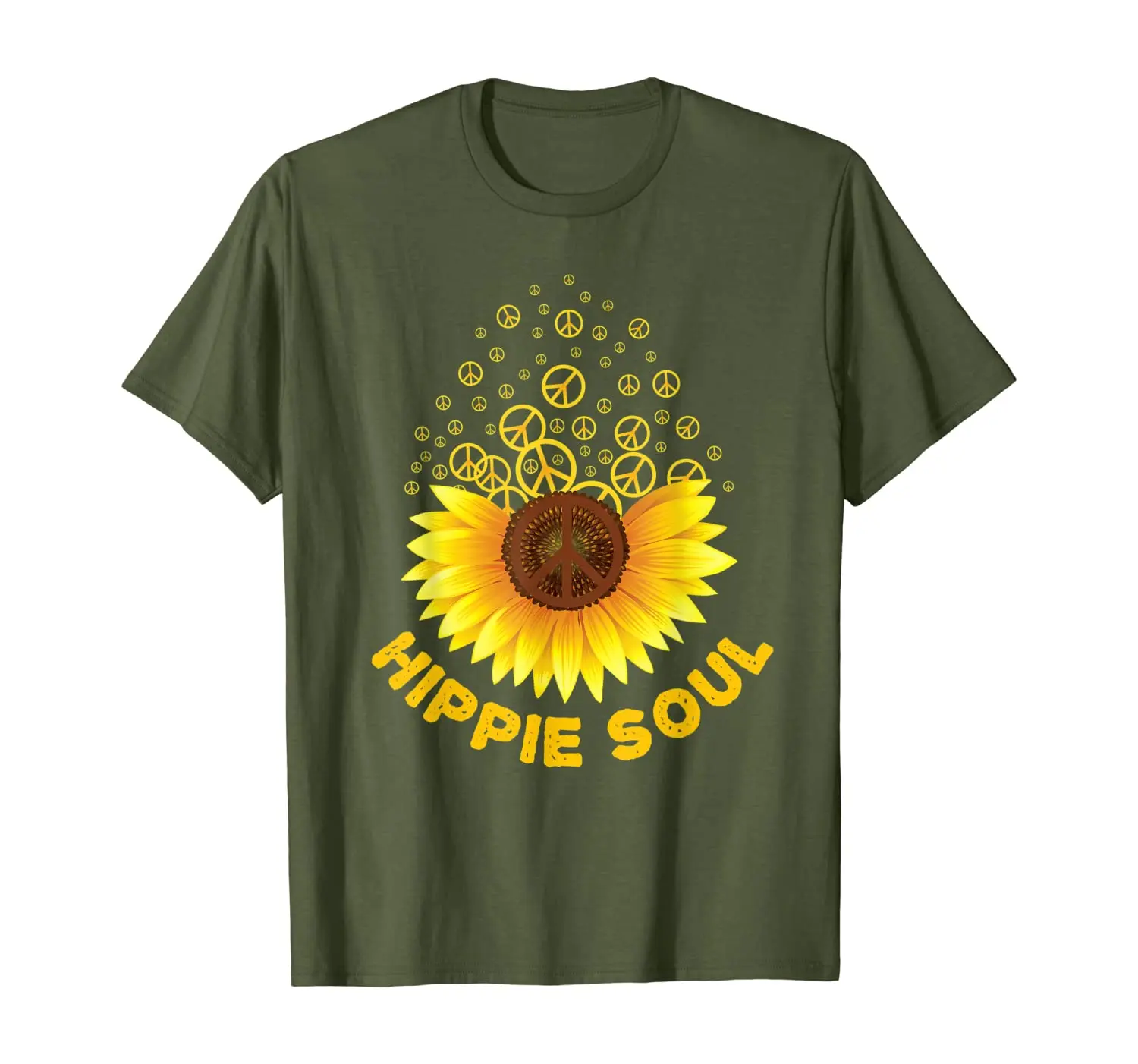

Hippie Soul Hippies Peace Vintage Retro Costume Hippy Gift T-Shirt