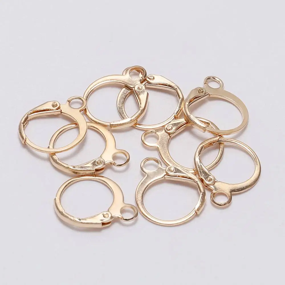 40pcs(20pairs) Copper Stainless Steel Circle Earrings Hook for DIY Making Jewelry Findings | &amp Components