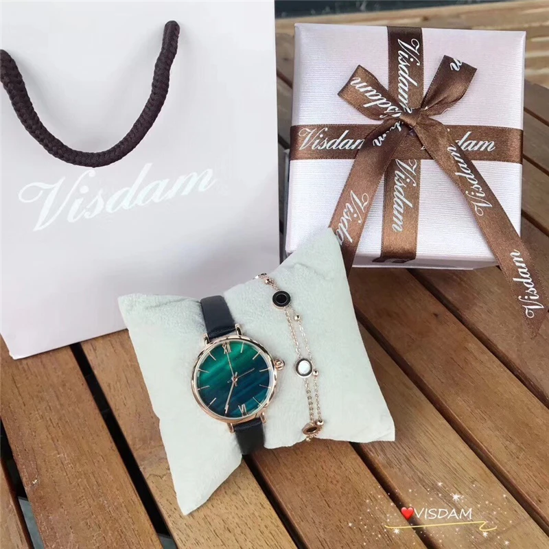 Ins хит продаж брендовые RL ювелирный набор 2 вспышки saphire синий зеленый малахит