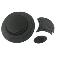 10pcs non toxic folding cymbal mute accessories drum bass tool snare practical rubber foam sound off silencer pad kit