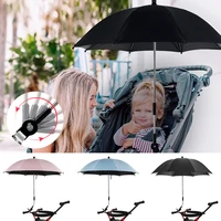 1 pc detachable baby stroller umbrella adjustable pram baby stroller cover uv rays sun shade parasol rain protecter outdoor tool