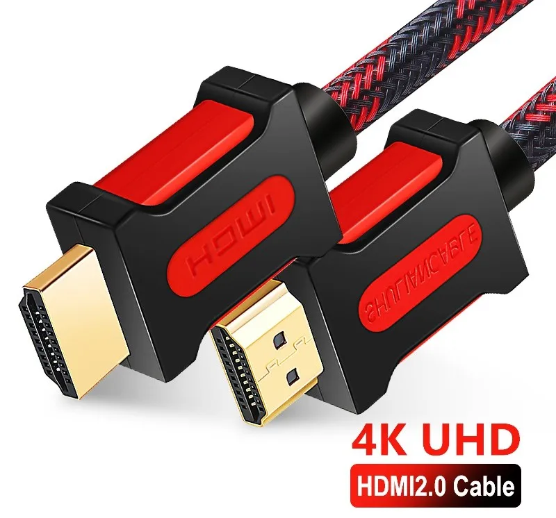Shuliancable HDMI кабель 2,0 HDMI к HDMI 4K 1080P 3D 1 м 2 м 3 м 5 м 10 м 15 м 20 м для ноутбук с HDTV проектор xbox PS3/4 компьютерный кабель