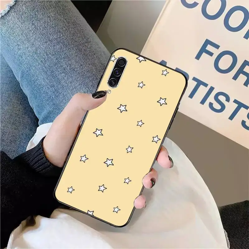 

Five-pointed star pink pattern Phone Case For Samsung galaxy S 9 10 20 A 10 21 30 31 40 50 51 71 s note 20 j 4 2018 plus