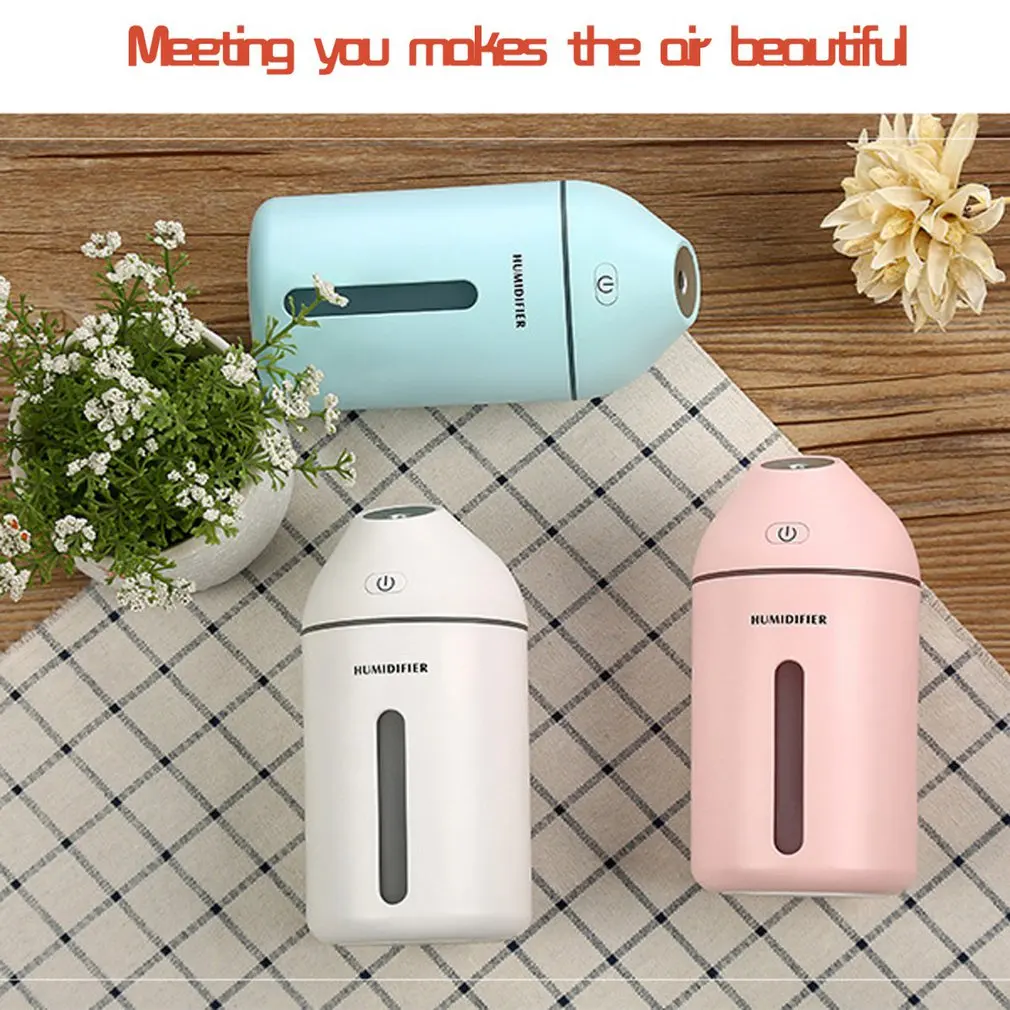 Ультразвуковой увлажнитель воздуха 320 мл для автомобиля небольшой USB-диффузор