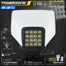 PowerZone – phare LED pour moto, phare super moto, carénage, pour Husqvarna FC TC FE TE MX Dirt Bike, Enduro