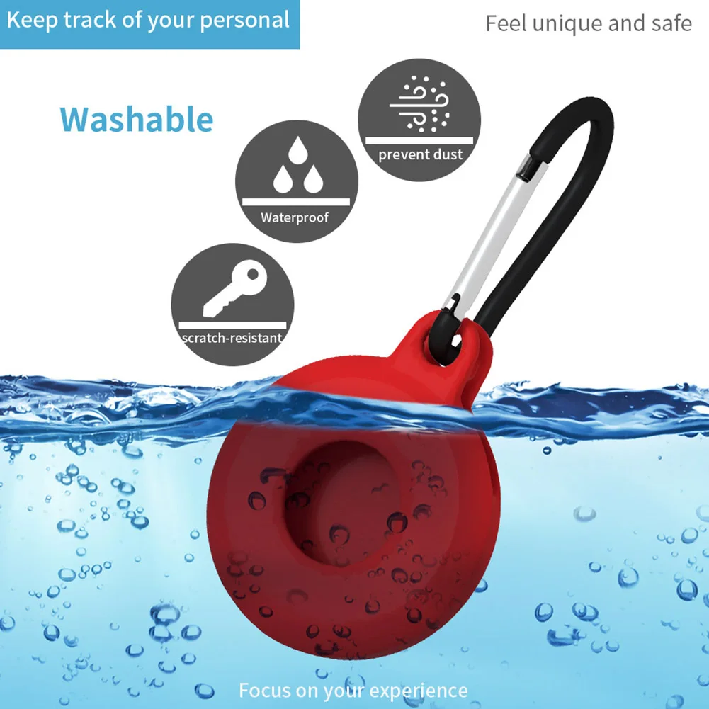

Locator Tracker Silicone Protective Cover Anti-scratch Cover Protector Shell for Airtags Anti-Lost Device Shell