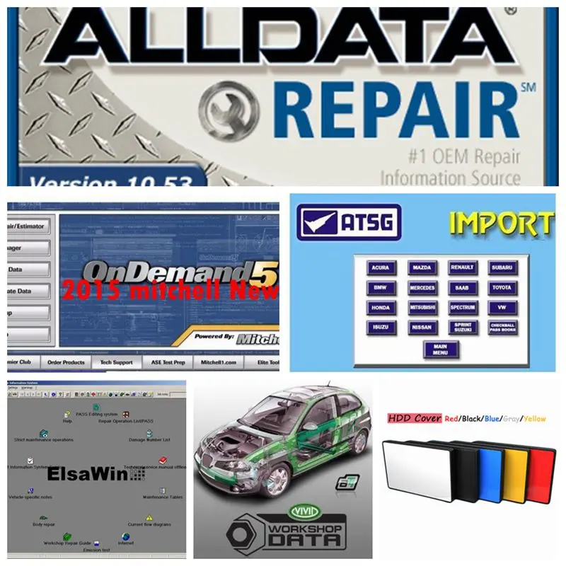 

Alldata mit // chell od5 программное обеспечение все данные 10,53 + mit // chell od5 2015 + ElsaWin + Vivid мастерская + atsg 24 В ТБ hdd usb3.0