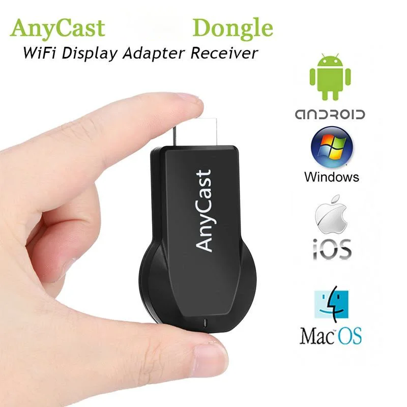 

ТВ-карта Anycast 1080P, M9 Plus, беспроводная, DLNA, AirPlay, HDMI, Wi-Fi, приемник для IOS, Android, YouTube