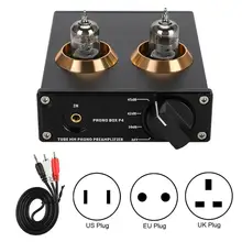 PHONO BOX P4 мм Phono усилитель предусилитель позолоченный RCA панель рисунок+ пескоструйная поддержка для аналогового входа 110-240 В