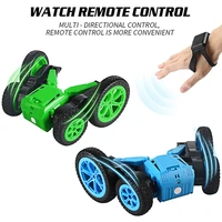 360 degrees double sided rotating remote control toy stunt trick controlling car model gesture sensing watch controlling car toy