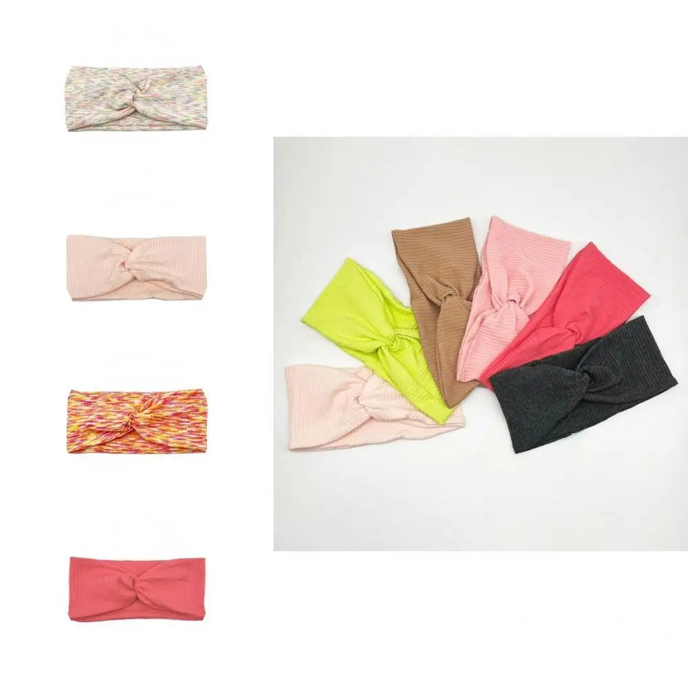 

Практичная повязка для защиты от ударов, эластичные широкие перекрестные повязки на голову, витые головные уборы в стиле бохо