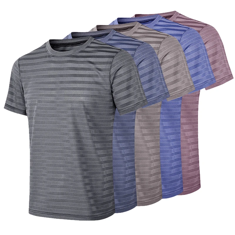 Мужская спортивная футболка для спортзала одежда мужчин s быстросохнущая с