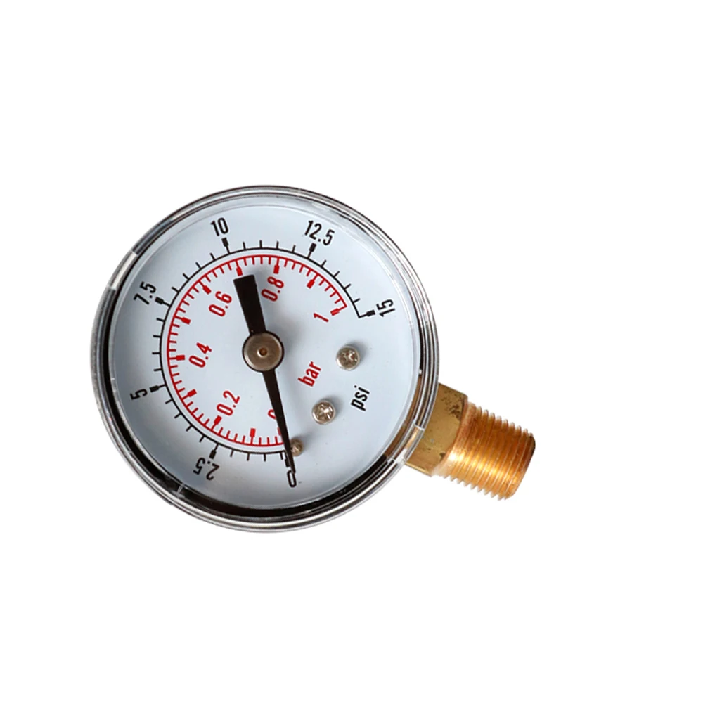 ZEAST TS-Y408-15/30/60/100/160/200/300psi 52 мм Циферблат 1/8 BSPT манометр