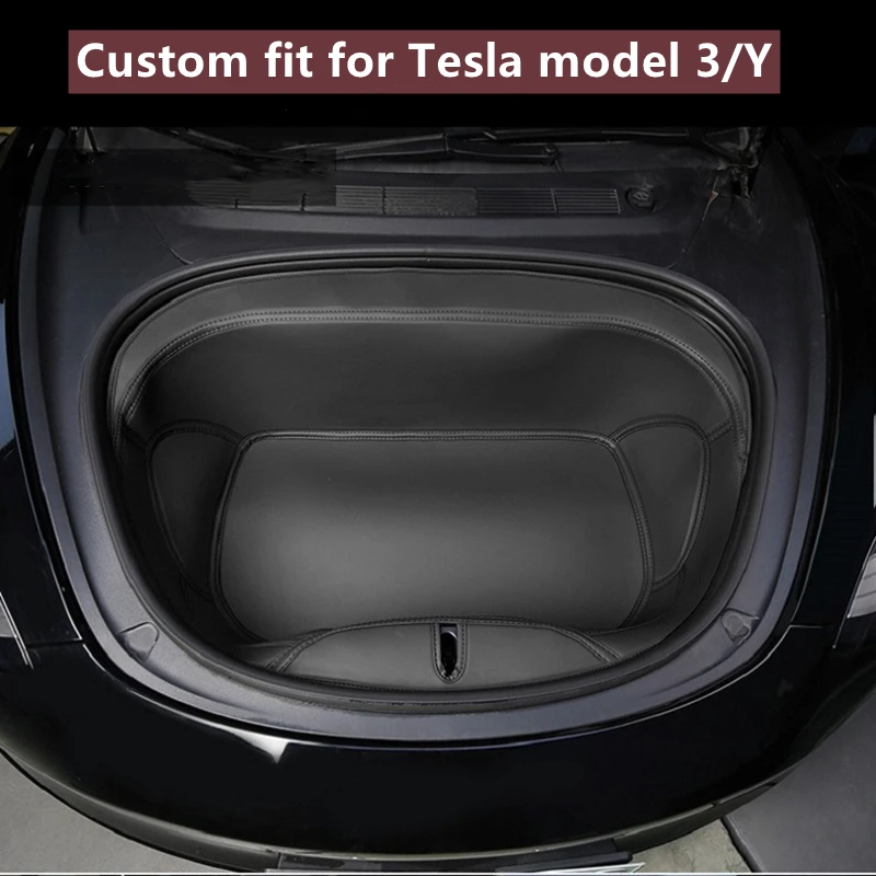 

Tesla Model 3 Y Custom Fit Fronk Trunk Mat Durable Car Interior Accessories Carpet For Rear Storage Trunk Mat For Tesla