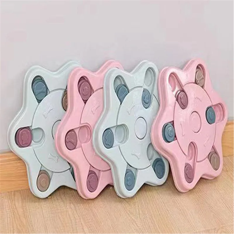 Новая семейная миска для еды поворотный стол дозатор собак и щенков игрушечная