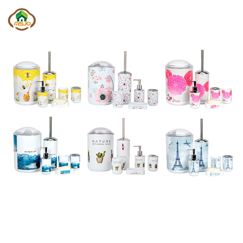 MSJO набор аксессуаров для домашнего декора ванная комната 6 шт. эйфелева раковина