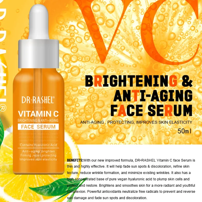 

Витамин С эссенция осветление против старения укрепляющее Отбеливание лица против морщин Гиалуроновая кислота эссенция