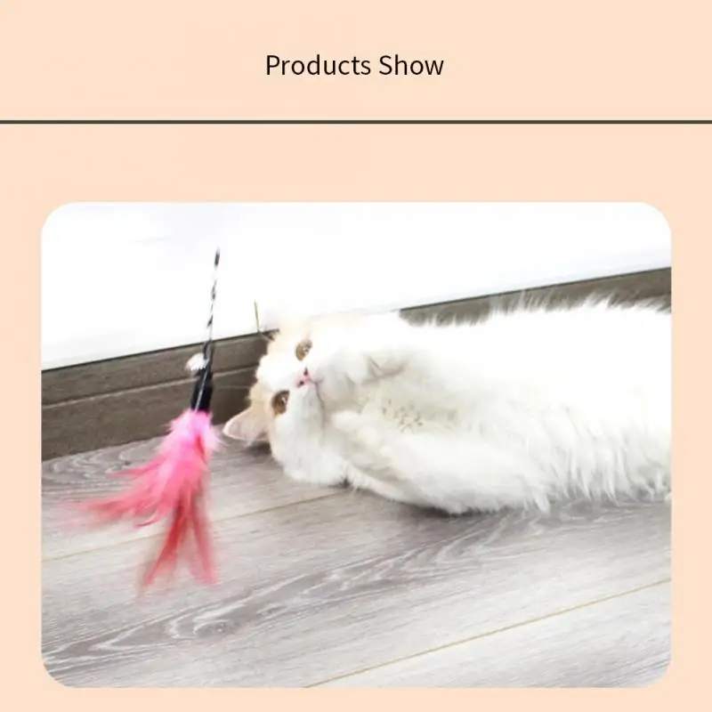 

Pet Toy Telescopic Funny Cat Rod Steel Wire Feather 1.8m Super Long Funny Cat Rod Rod Anti-bite With Bell Cat Toy Pet Supplies
