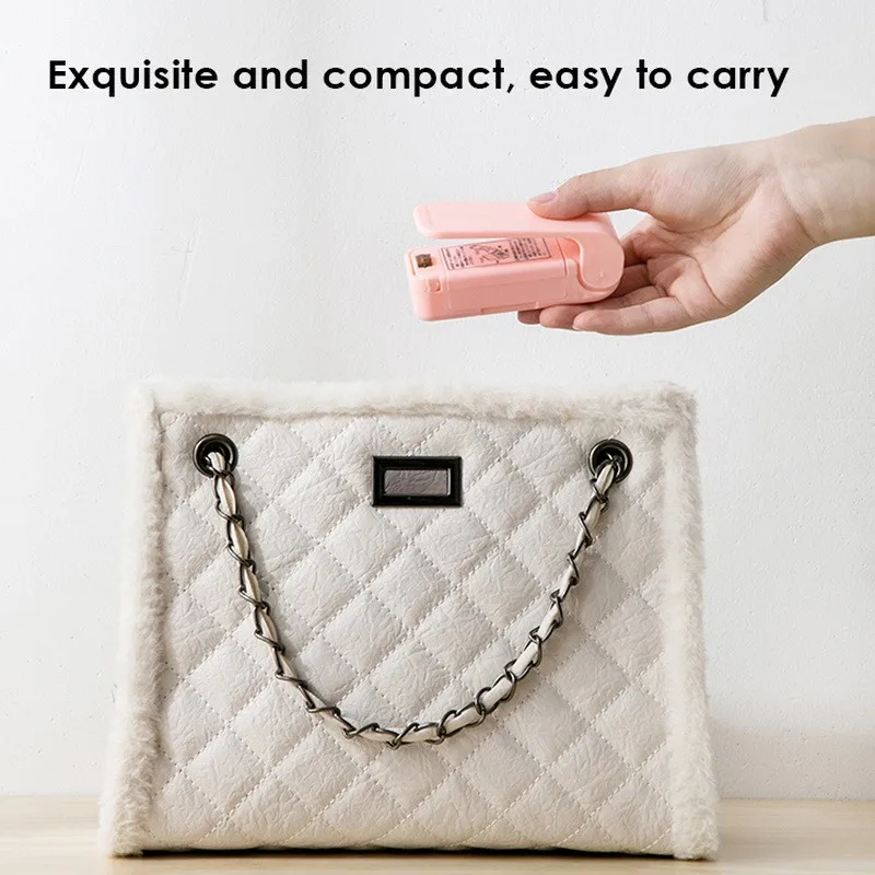 

Mini Bag Sealer Portable Quick Handheld Heat Seale Sealing Machine For Food Kitchen RE