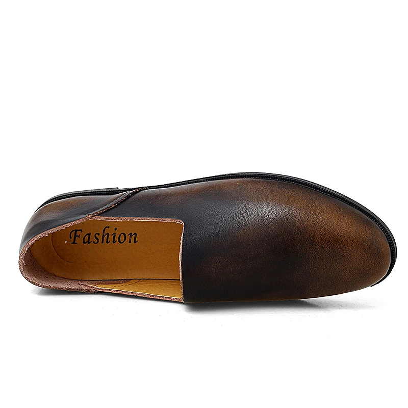 

Luxury Men's Loafers Shoes Genuine Leather Slip On Brown Black Tassel Loafers Men Office Business Wedding Casual Dress Shoes