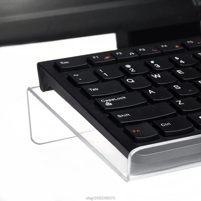 

Transparent Acrylic Computer Keyboard Holder Clear Tilted Keypad Stand for Office Home School Use Ja25 21 Dropship