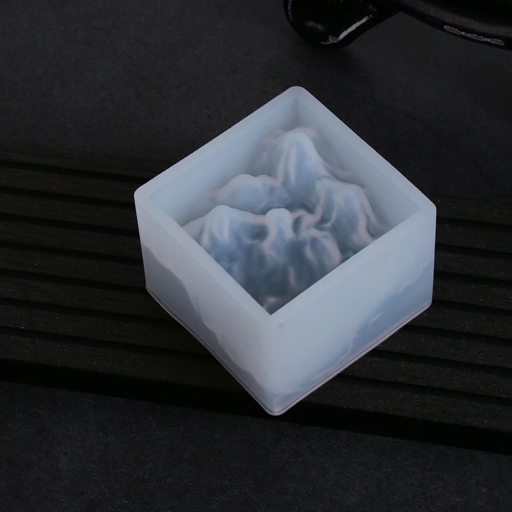 1 шт. прозрачная УФ-отверждаемая эпоксидная смола силиконовая форма кубическая