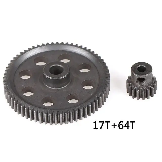11184 Металл Diff Шестерня двигателя 64T шестерни для грузовика 21T 1/10 RC части HSP