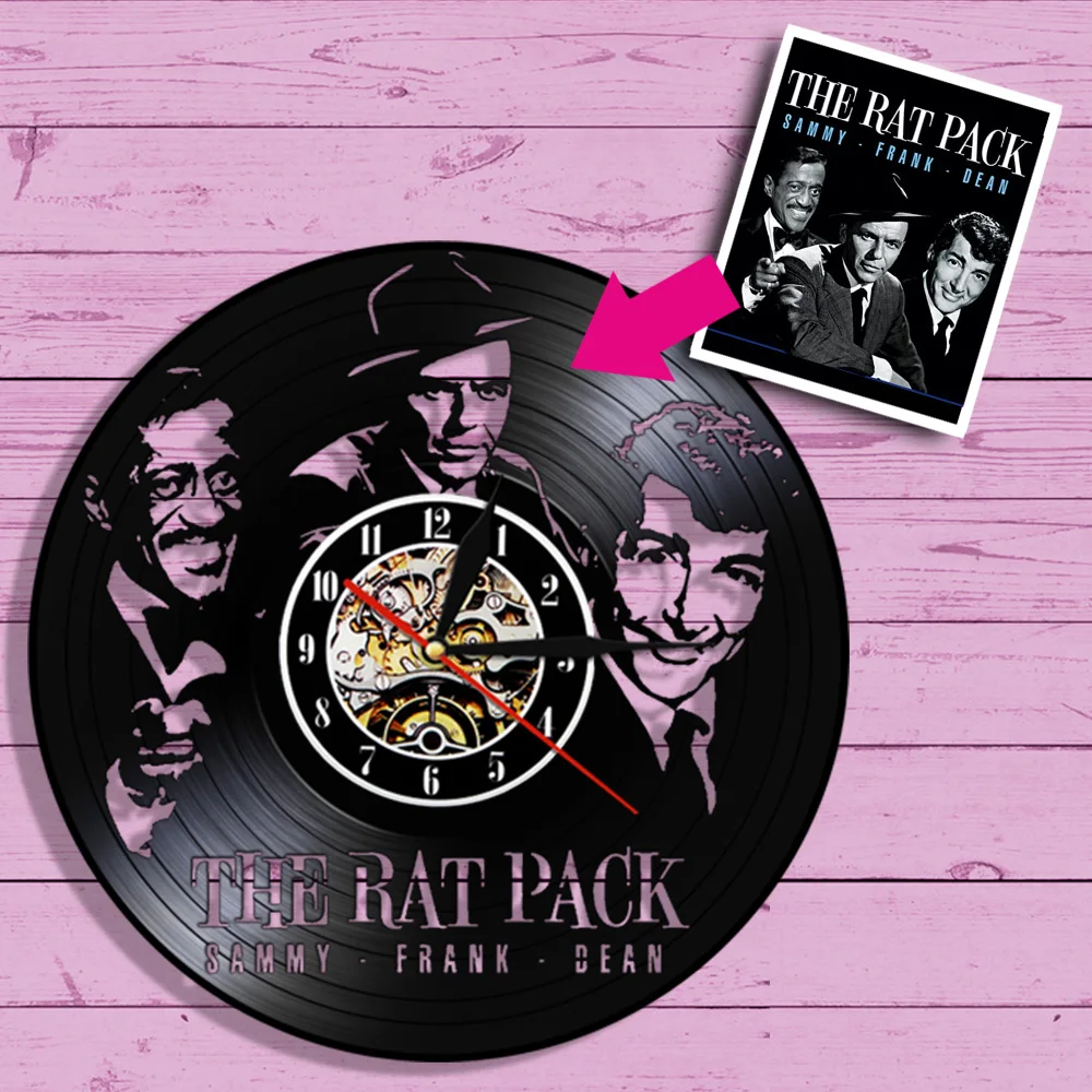 Винтажные виниловые настенные часы для записи на заказ индивидуальный ваш