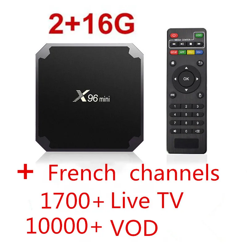 X96 Мини Android коробка с Neo tv французский арабский Enghlish 10000 live и VOD 4k tv США Великобритания x96mini Smart tv - Цвет: 2G 16G and Neotv 12M