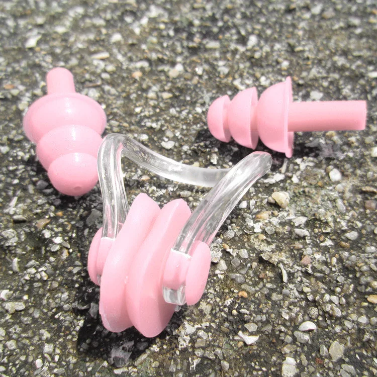 

Silicone Swimming Nose Clip with Ear Plugs Set for Swimming or Other Watersports