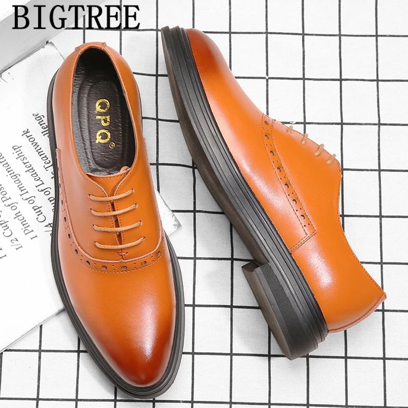 

Oxford Shoes For Men Italian Business Shoes Leather Shoes Men Fashion Wedding Dress Scarpe Uomo Eleganti Sapato Social Masculino