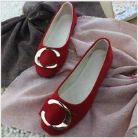 women faux suede flat shoes lady casual round toe shoes female cool office shoes zapatos de mujer