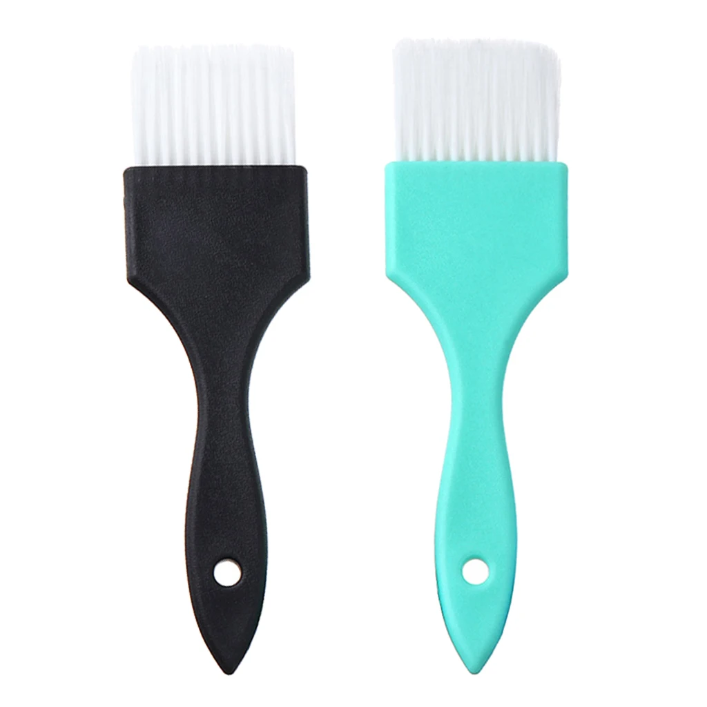 

2x Barber Hair Dye Tint Brush Applicator for Bleach Perming Blue+Black Coloring Tool Hair Color Brush Hair Dye Brush
