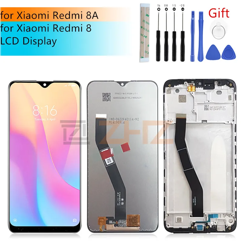 ЖК дисплей для xiaomi Redmi 8A дигитайзер сенсорного экрана в сборе redmi 8 замена + рамка