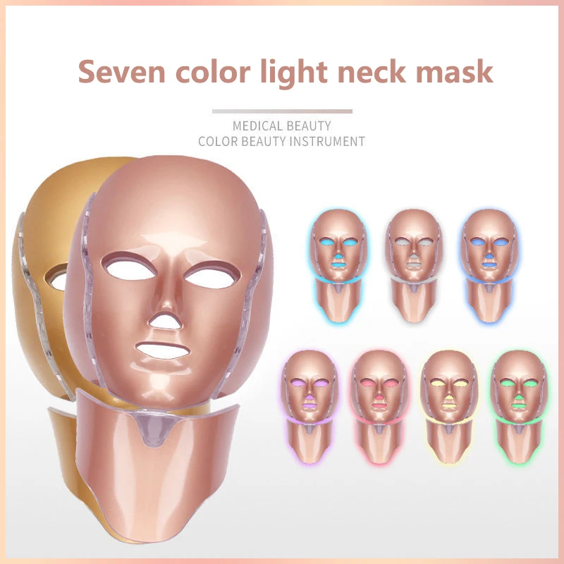 

Семь цветов прибор фотоомоложения бытовой светодиодный спектрометр красный синий светильник отбеливание акне маска инструмент красоты