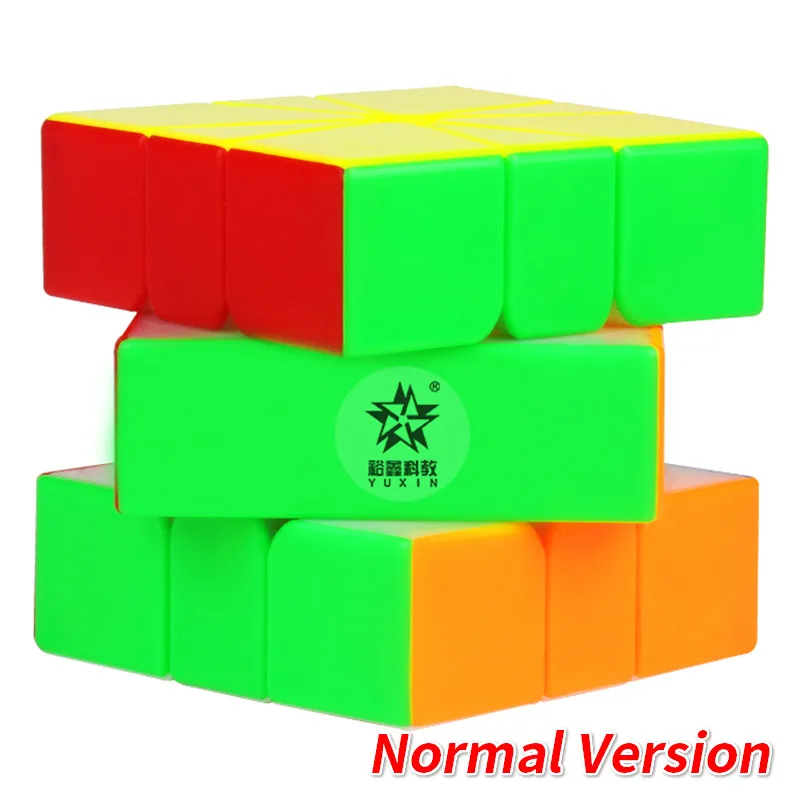 Yuxin маленький магический косой Магический кубик без наклеек 2x2x2 3x3x3 SQ-1 Megaminxed Cube Puzzle для начинающих Zhisheng Cubo Magico Kids - Цвет: SQ-1