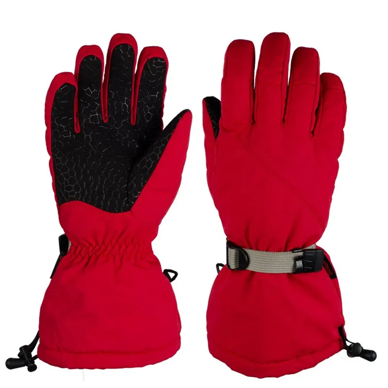 

Windproof upgraded cuffed ski gloves for men and women cycling in winter Plush touch screen protection warm gloves can be custom