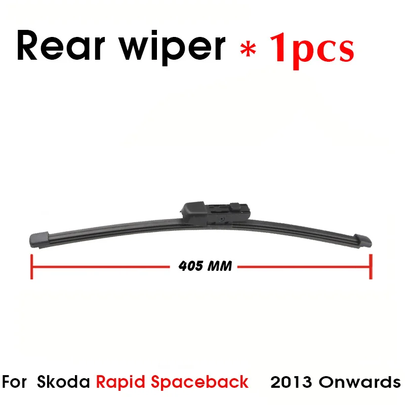 

Автомобильные стеклоочистители заднего стекла Лобовое стекло стеклоочистители автомобильные аксессуары для Skoda Rapid Spaceback 405 мм 2013 года