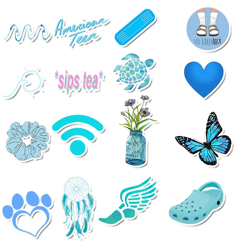 Наклейки для чемодана ноутбука велосипеда автомобиля 50 шт. | Игрушки и хобби