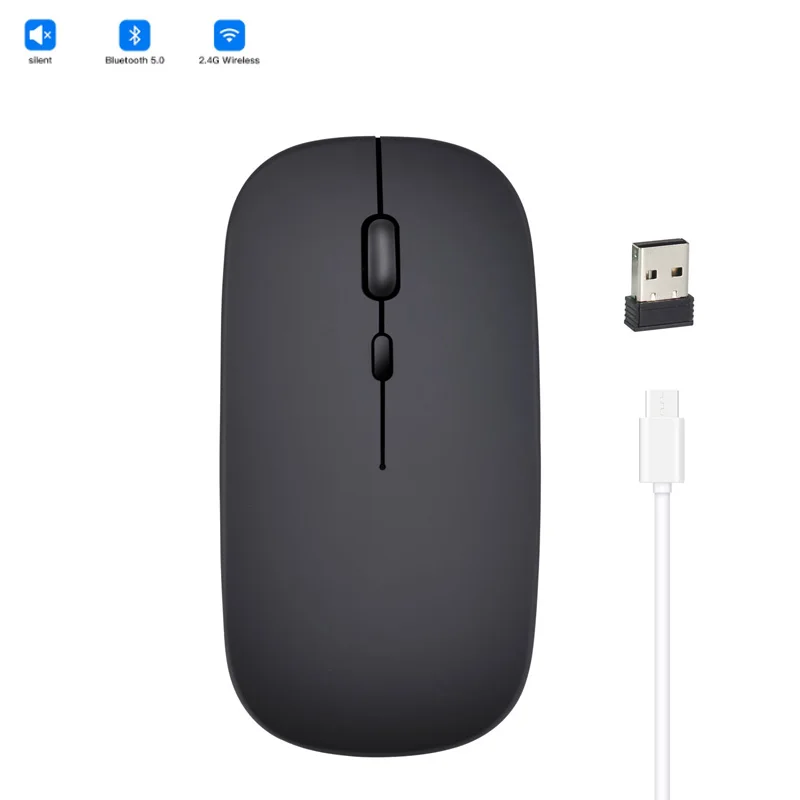 

Мышь компьютерная беспроводная, 2,4 ГГц, совместимая с Bluetooth, USB