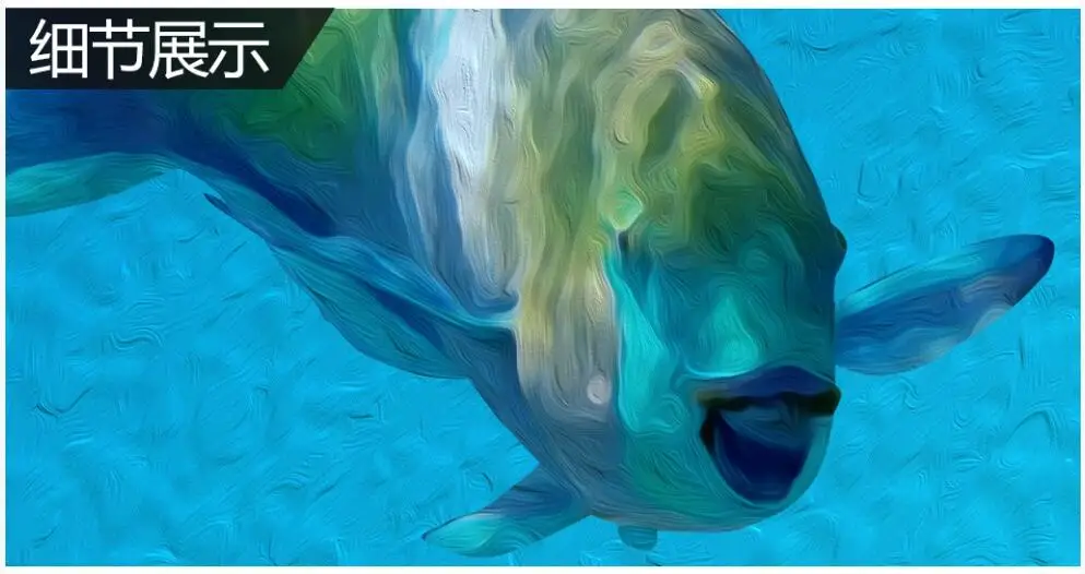 

Custom photo mural 3d wallpaper Oil painting style gorgeous ocean world full house backdround room wallpaper for wall 3 d