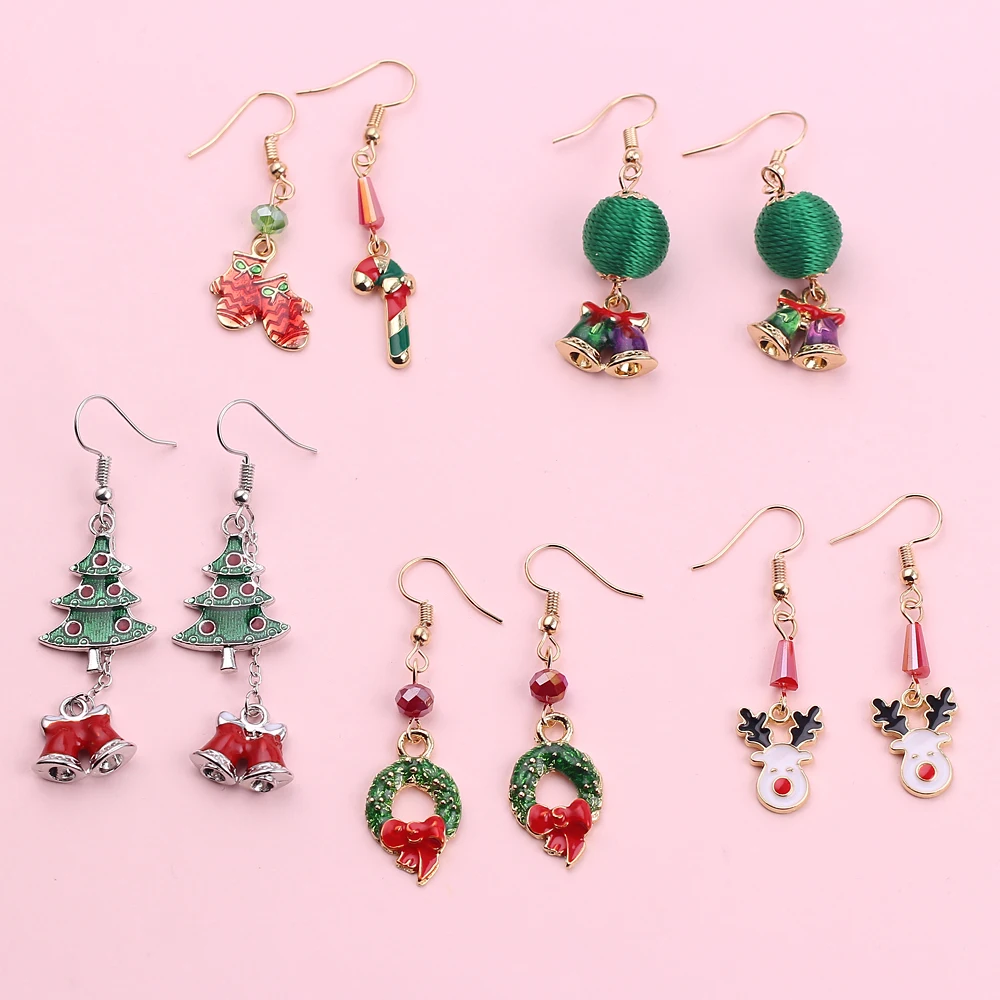 2019 длинные серьги в виде рождественской звезды ювелирные изделия подарок