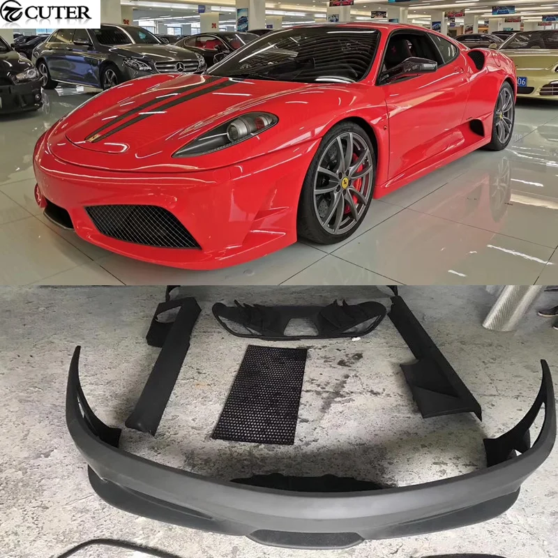 F430 Sc Стиль Frp передний бампер задний диффузор боковые юбки для Ferrari комплект