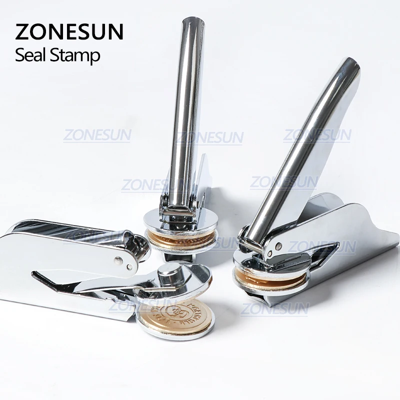 ZONESUN пользовательские латунные тиснение штамп логотип персонализированная печать для тиснения штамп для письма Свадебный конверт для документов пригласительная карта