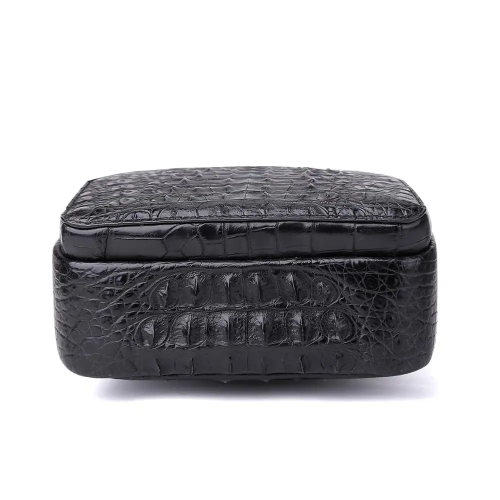 Мужская сумка-слинг из натуральной крокодиловой кожи водонепроницаемая сумка