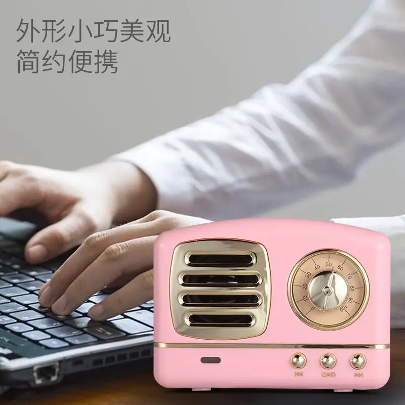 Классический элегантный Bluetooth-динамик портативный беспроводной HIFI-сабвуфер USB